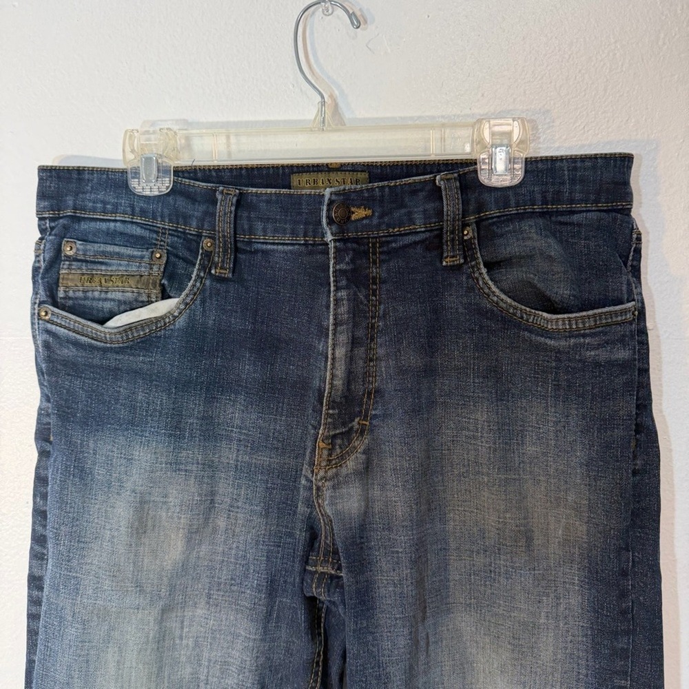 Urban Star Men's Straight-Leg Jeans in Dark Indigo - Picture 4 of 8